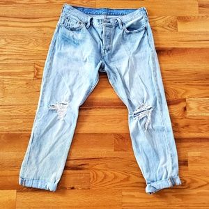 Levi's 501 Distressed Jeans